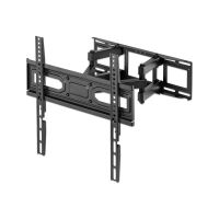 Manhattan TV & Monitor Mount, Wall, Full Motion, 1 screen, Screen Sizes: 32-55", Black, VESA 100x100 to 400x400mm, Max 40kg, LFD, Tilt & Swivel with 3 Pivots, Lifetime Warranty - Befestigungskit (Wandmontage)