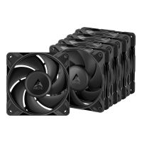Arctic Freezer P12 Pro PST - 5 Pack - 120 mm PWM-Lüfter mit Kabelsplitter, Ventilator, 12 cm, 131 m³/h, Schwarz