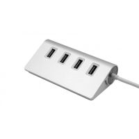 Exsys EX-1134-2, USB 3.2 Gen 1 (3.1 Gen 1) Type-A, USB 3.2 Gen 1 (3.1 Gen 1) Type-A, USB 3.2 Gen 1 (3.1 Gen 1) Type-C, 5000 Mbit/s, Silber, Metall, Rundkabel