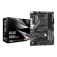 ASRock B450 Pro4 R2.0 - Motherboard - ATX - Socket AM4 - AMD B450 Chipsatz - USB 3.2 Gen 1, USB-C Gen2, USB 3.2 Gen 2 - Gigabit LAN - Onboard-Grafik (CPU erforderlich)