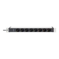 DIGITUS Stromverteilungseinheit (Rack - einbaufähig) - Wechselstrom 230 V - 3600 VA - 1-phasig - Eingabe, Eingang IEC 60320 C20 - Ausgangsanschlüsse: 8 (power CEE 7/3)