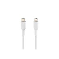 Belkin BoostCharge - Lightning-Kabel - 24 pin USB-C männlich zu Lightning männlich - 1 m - weiß - USB-Stromversorgung (18 W)