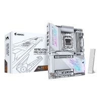 Gigabyte X870E AORUS PRO X3D ICE Mainboard – Unterstützt AMD Ryzen 9000 Prozessoren, 18+2+2-Phasen Digital-VRM, bis zu 9000 Hz DDR5 (OC), 2 x PCIe 5.0 + 2 x PCIe 4.0, Wi-Fi 7, 5 GbE LAN, USB 4, AMD, Sockel AM5, AMD Ryzen 7000 Series, AMD Ryzen 8000 Series