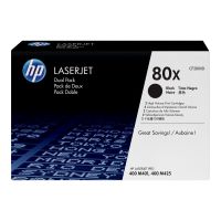 HP 80X - 2er-Pack - Hohe Ergiebigkeit - Schwarz - original - LaserJet - Tonerpatrone (CF280XD)