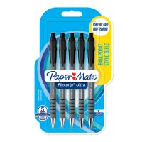 Paper Mate Flexgrip Ultra, Clip, Clip-on-Einziehkugelschreiber, Nachfüllbar, Schwarz, 5 Stück(e), Medium