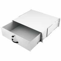 Equip Abschliessbare Schublade 19', 3HE, RAL7035 Grau, Schubladeneinheit, Hellgrau, 3U, Türkei, 48,3 cm (19"), 485 mm