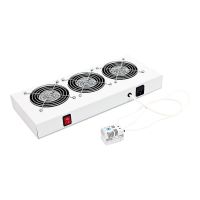 TRITON Rack-Lüftereinsatz - mit 2 Ventilatoren, Thermostat - Wechselstrom 220 V - 4U - 48.3 cm (19")