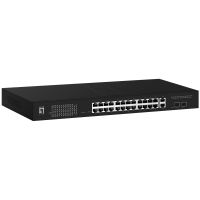 LevelOne GEP-2841, Managed, L2, Gigabit Ethernet (10/100/1000), Power over Ethernet (PoE), Rack-Einbau, 1U