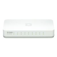 D-Link GO-SW-8E, Unmanaged, Fast Ethernet (10/100), Vollduplex