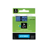 Dymo D1 - Selbstklebend - Schwarz auf Blau - Rolle (1,2 cm x 7 m)