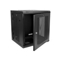 StarTech.com 12U 19" Wall Mount Network Cabinet, 20" Deep 4 Post Hinged Locking IT Computer Equipment Enclosure with Shelf, Flexible Vented Switch Depth Data Rack Cisco 3850, 2960 Series - 12U Vented Cabinet (RK1224WALHM)