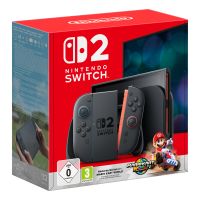 Nintendo Switch 2 + Mario Kart World, Nintendo Switch 2, Schwarz, Analog / Digital, D-Pad, Home button, Menü-Taste, Power-Taste, Tasten, LCD