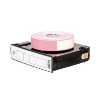 Zebra Z-Band Direct - Polypropylen (PP) - permanenter Acrylklebstoff - perforiert - 6 mil - pink, Fühlmarke schwarz - 25.4 x 279.4 mm 1200 Stck. (6 Rolle(n)