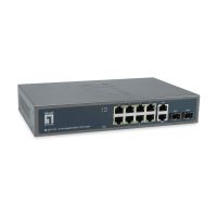 LevelOne GEP-1221 - Switch - unmanaged - 8 x 10/100/1000 (PoE+)