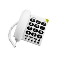Doro PhoneEasy 311c - Telefon mit Schnur - weiß