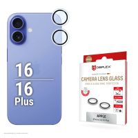 E.V.I. 02122, Apple, iPhone 16/16 Plus, Staubresistent, Schlagfest, Kratzresistent, Schwarz, Transparent, 1 Stück(e)