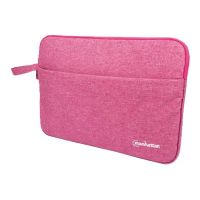 Manhattan Seattle Laptop Sleeve 14.5", Coral, Padded, Extra Soft Internal Cushioning, Main Compartment with double zips, Zippered Front Pocket, Carry Loop, Water Resistant and Durable, Notebook Slipcase, Three Year Warranty - Notebook-Hülle - 36.8 cm (14.