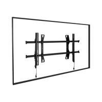 Chief Fusion Large Fixed Display Wall Mount - For Displays 42-86" - Black - Befestigungskit (2 Verbindungsklammern, fest angebrachte Wandhalterung)