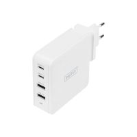 DIGITUS Netzteil - 100 Watt - 5 A - PD 3.0 - 4 Ausgabeanschlussstellen (2 x USB, 2 x USB-C)