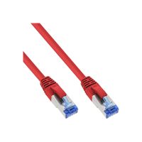 InLine Patchkabel - S/FTP (PiMf) - Cat.6A - halogenfrei - rot - 2m