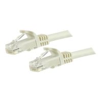 StarTech.com 1.5m CAT6 Ethernet Cable, 10 Gigabit Snagless RJ45 650MHz 100W PoE Patch Cord, CAT 6 10GbE UTP Network Cable w/Strain Relief, White, Fluke Tested/Wiring is UL Certified/TIA - Category 6 - 24AWG (N6PATC150CMWH)
