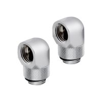 Corsair Hydro X Series 90° Rotary Adapter - Flüssigkühlsystemarmatur - Chrom (Packung mit 2)
