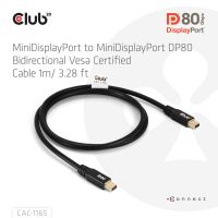 Club 3D MiniDP auf MiniDP DP80 Bidirektionales VESA zertifiziertes Kabel 1m