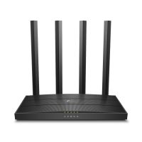 TP-LINK AC1900 MU-MIMO WLAN-Router, Wi-Fi 5 (802.11ac), Dual-Band (2,4 GHz/5 GHz), Ethernet/LAN, Schwarz, Tabletop-Router