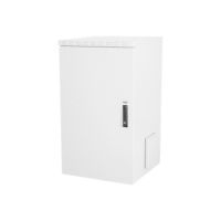 DIGITUS Professional DN-19-24U-I-OD - Schrank Netzwerkschrank - geeignet für Wandmontage - Grau, RAL 7035 - 24U - 48.3 cm (19")