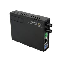 StarTech.com 10/100 Mbit/s Fast Ethernet Multimode ST LWL / Glasfaser Kupfer Medienkonverter