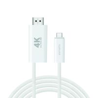 4smarts 540957, 2 m, USB C, HDMI Typ A (Standard), Weiß