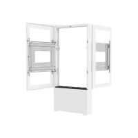 Chief Impact Floor Kiosks Series LF55UWP-B2B - Aufstellung - Hochformat - für 2 LCD-Displays/AV-Systeme - verriegelbar - weiß - Bildschirmgröße: 139.7 cm (55")