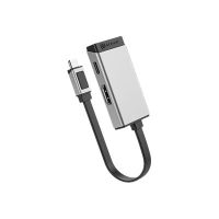 Alogic MagForce DUO Charge - Videoadapter - 24 pin USB-C männlich zu HDMI, USB-C (nur Spannung)