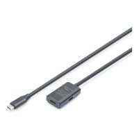 DIGITUS Aktives USB 3.2 Gen2 10G Verlängerungskabel, USB-C - USB-C, 5m