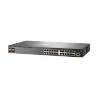 HPE Aruba 2930F 24G 4SFP+ - Switch - L3 - managed - 24 x 10/100/1000 + 4 x 1 Gigabit/10 Gigabit SFP+ (Uplink)