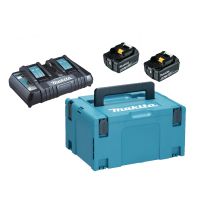 Makita 198077-8, Batterie- & Ladegerät-Set, Lithium-Ion (Li-Ion), 6 Ah, 18 V, Makita, Schwarz, Grün