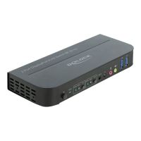 Delock DisplayPort 1.4 KVM Switch 8K 30 Hz with USB 3.0 and Audio