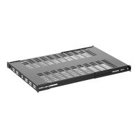 StarTech.com Server Rack Shelf - 1U - Adjustable Mount Depth - Heavy Duty - Rack - Regal - Schwarz - 1U - 48.3 cm (19")