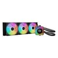 Be Quiet! Light Loop IO LCD 360 mm Schwarz, All-in-One-Flüssigkeitskühler, 12 cm, 105,1 m³/h, Schwarz