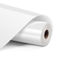 Loklik SG-HTV-1011-US-L-B2B, Hitzebeständige Vinylrolle, Glattes wärmeübertragendes Vinyl, Weiß, Monochromatisch, Glänzend, 305 mm
