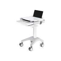 Neomounts MED-M200 - Wagen - für Notebook/Tastatur/Maus - medizinisch - weiß - Bildschirmgröße: 25.4-43.2 cm (10"-17")