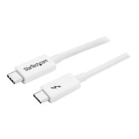 StarTech.com Thunderbolt 3 Kabel - 20Gbit/s - 2m - Weiß - 4K 60Hz - Passiv - Thunderbolt Kabel - USB Typ C Lader - Thunderbolt-Kabel - USB-C (M)