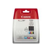 Canon CLI-551 C/M/Y/BK Multipack - 4er-Pack - Schwarz, Gelb, Cyan, Magenta