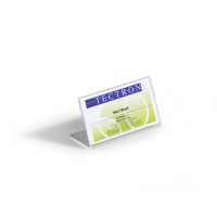 Durable Namensschild - Desktop - für 52 x 100 mm - durchsichtig (Packung mit 10)