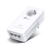 TP-LINK AV1300 Gigabit Passthrough Powerline ac WLAN Extender, 300 Mbit/s, IEEE 802.11n, IEEE 802.11a, IEEE 802.11ac, IEEE 802.11b, IEEE 802.11g, Type E/F, Gigabit Ethernet, 10,100,1000 Mbit/s, Wi-Fi 5 (802.11ac)