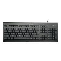 TERRA Keyboard 3500 Corded [FR] USB black/noir baugleich zum Cherry Stream Keyboard JK-8500FR-2, Volle Größe (100%), Kabelgebunden, USB, QWERTZ, Schwarz