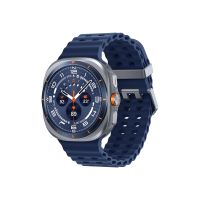 Samsung Galaxy Watch Ultra - 47 mm - Titanium Blue - intelligente Uhr mit Marineband - Gummi - Blau - Bandgröße: S/M/L - Anzeige 3.73 cm (1.5")