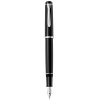 Pelikan Classic 205, Anthrazit, Schwarz, Kartuschenfüllsystem, Edelstahl, Medium, Beidhändig, Deutschland