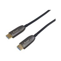 Equip Ultra High Speed - HDMI-Kabel mit Ethernet - HDMI männlich zu HDMI männlich - 50 m - Glasfaser - Schwarz - Active Optical Cable (AOC)