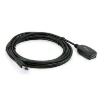 Equip 133346, 5 m, USB A, USB A, USB 3.2 Gen 1 (3.1 Gen 1), 5 Gbit/s, Schwarz